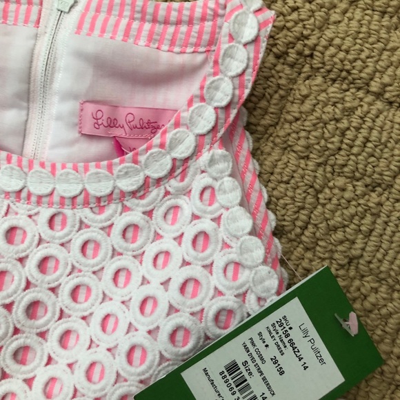 Brand New! Lilly Pulitzer Seersucker Dress Sz 14 - Picture 2 of 5